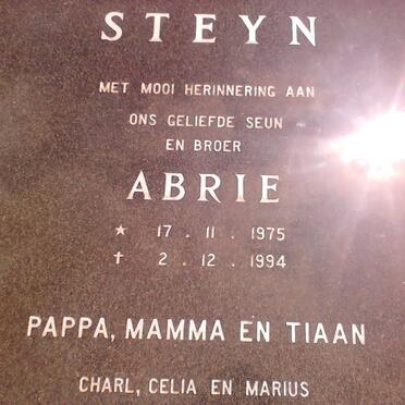 STEYN Abrie 1975-1994