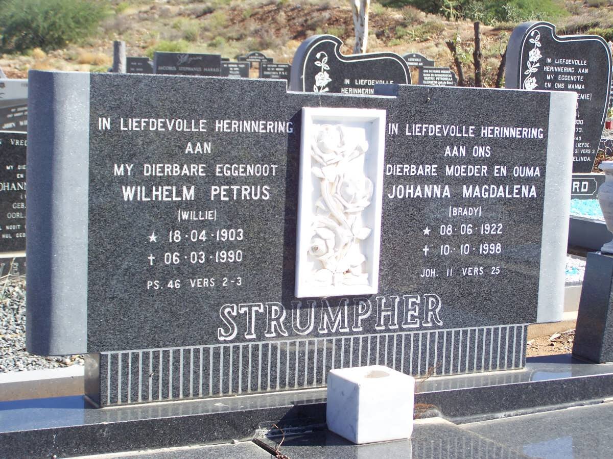 STUMPHER Wilhelm Petrus 1903-1990 &amp; Johanna Magdalena BRADY 1922-1998