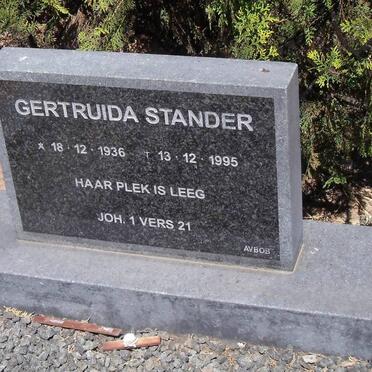 STANDER Gertruida 1936-1995