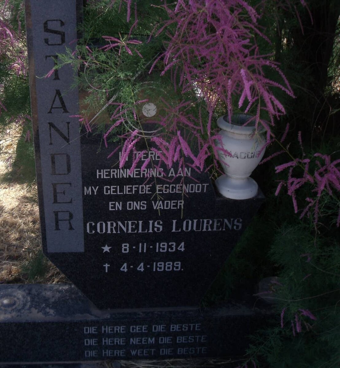 STANDER Cornelis Lourens 1934-1989