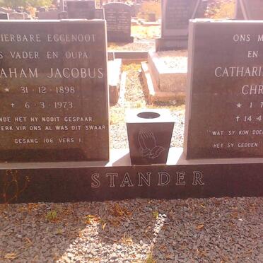 STANDER Abraham Jacobus 1898-1973 &amp; Catharina Paulina Christina 1902-1995