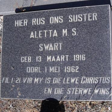 SWART Aletta M.S. 1916-1962