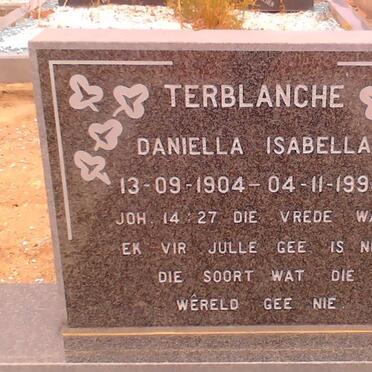 TERBLANCHE Daniella Isabella 1904-1994 