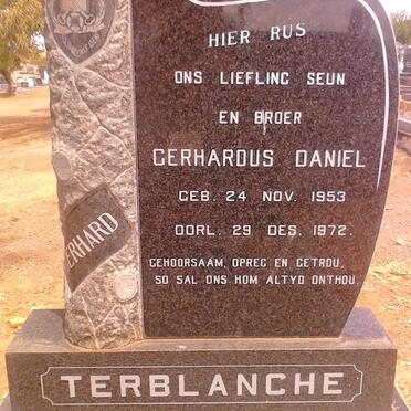 TERBLANCHE Gerhardus Daniel 1953-1972