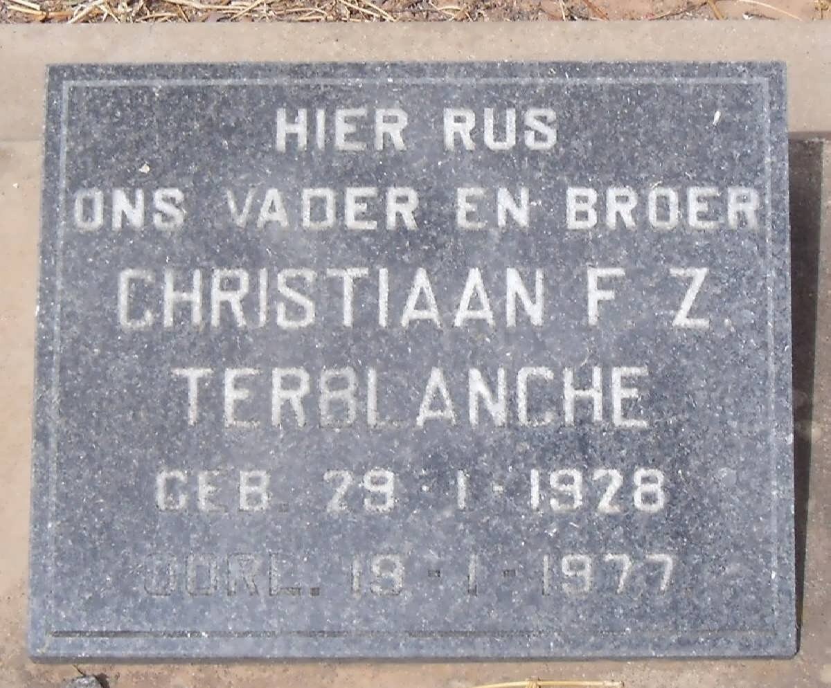 TERBLANCHE Christiaan F.Z. 1928-1977