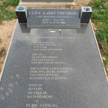 THEODORE Clive Larry 1953-2004