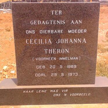 THERON Cecilia Johanna formerly IMMELMAN 1889-1973