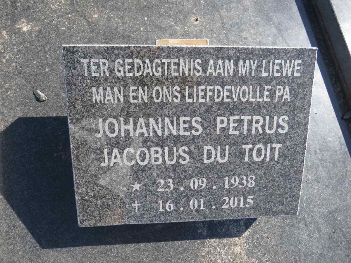 TOIT Johannes Petrus Jacobus, du 1938-2015