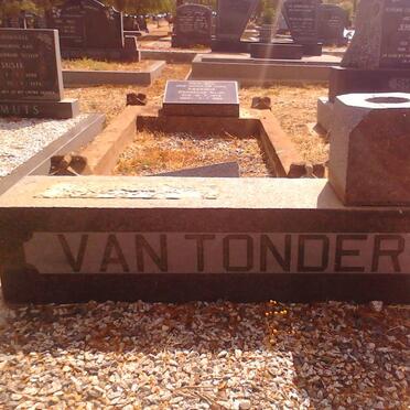 TONDER Sarel Petrus, van 1934-1963