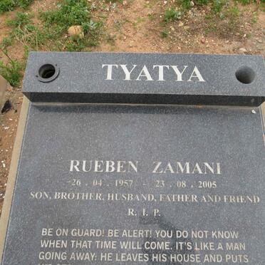 TYATYA Rueben Zamani 1957-2005