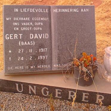 UNGERER Gert David 1917-1997