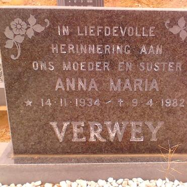 VERWEY Anna Maria 1934-1982