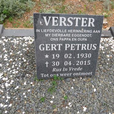 VERSTER Gert Petrus 1930-2015
