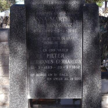 VILJOEN Pieter Hermanus Gerhardus 1883-1952 &amp; Anna Marthina HENDRIKSZ 1889-1943