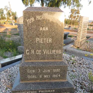VILLIERS Pieter G.R., de 1882-1964 