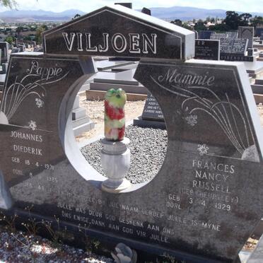 VILJOEN Johannes Diederik 1931-1986 &amp; Frances Nancy Russel HEURTLEY 1929-1995