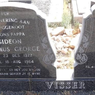VISSER Gideon Erasmus George 1922-1964 &amp; Alma 1928-1989