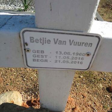 VUUREN Betjie, van 1960-2016