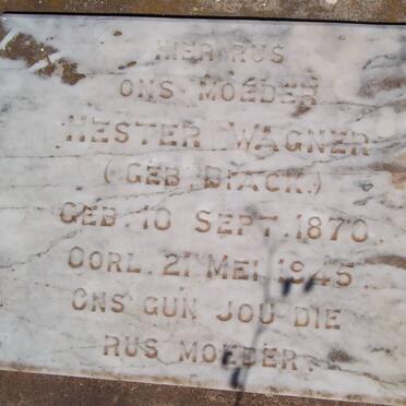 WAGNER Hester nee DIACK 1870-1945