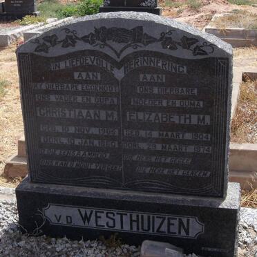 WESTHUIZEN Christiaan M., v.d. 1905-1960 &amp; Elizabeth M. 1904-1974
