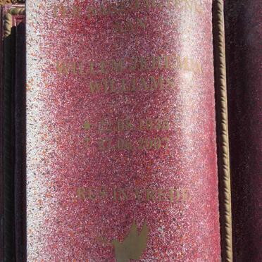 WILLIAMS Willem Jeremia 1935-2007