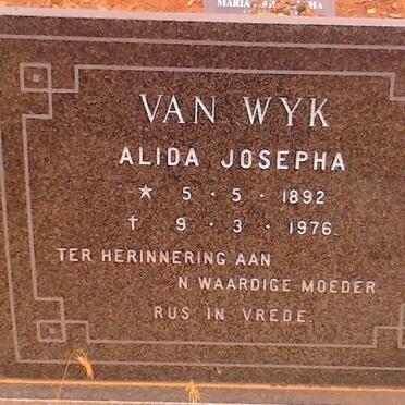 WYK Alida Josepha, van 1892-1976