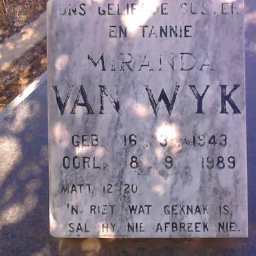 WYK Miranda, van 1943-1989