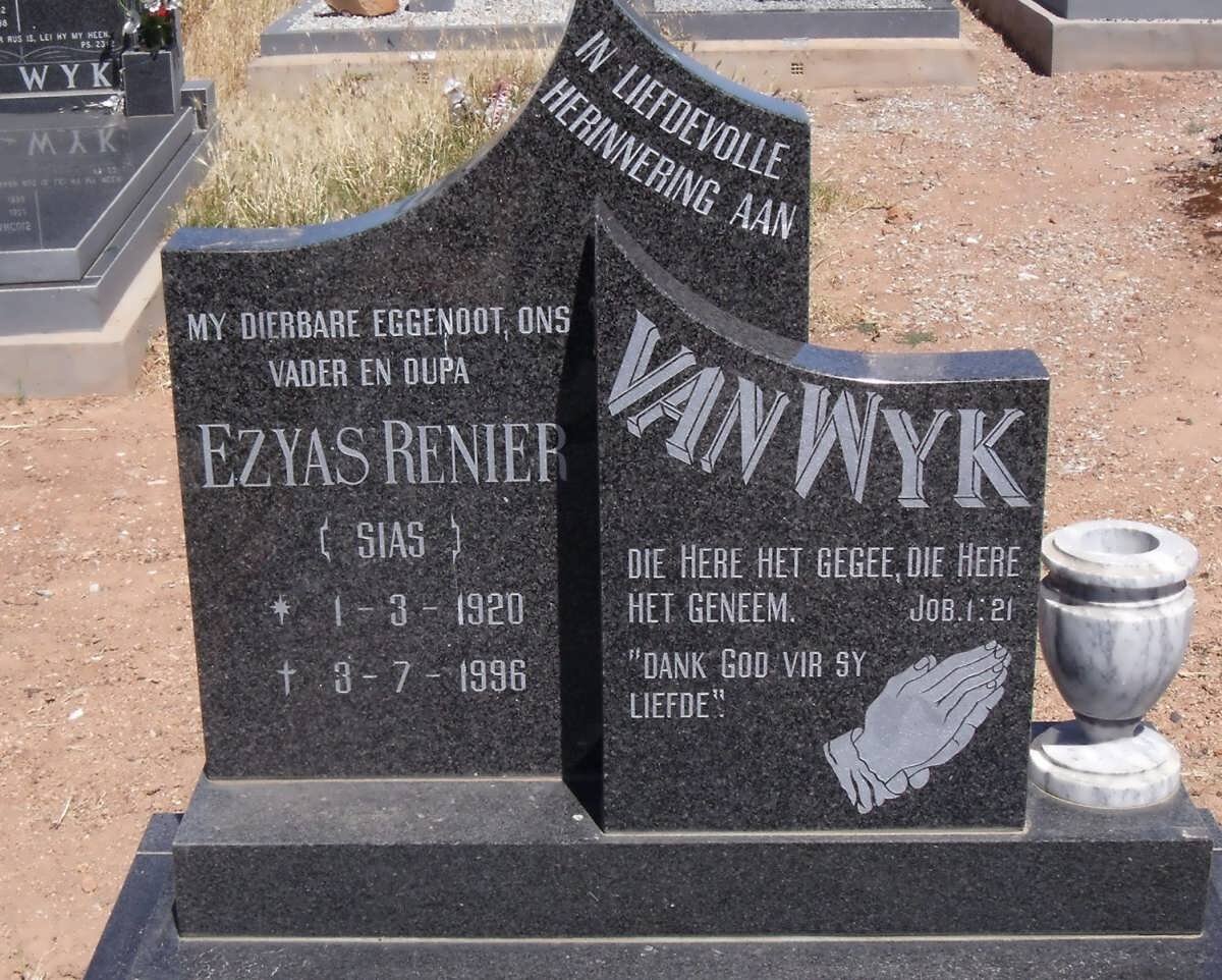 WYK Ezyas Renier, van 1920-1996