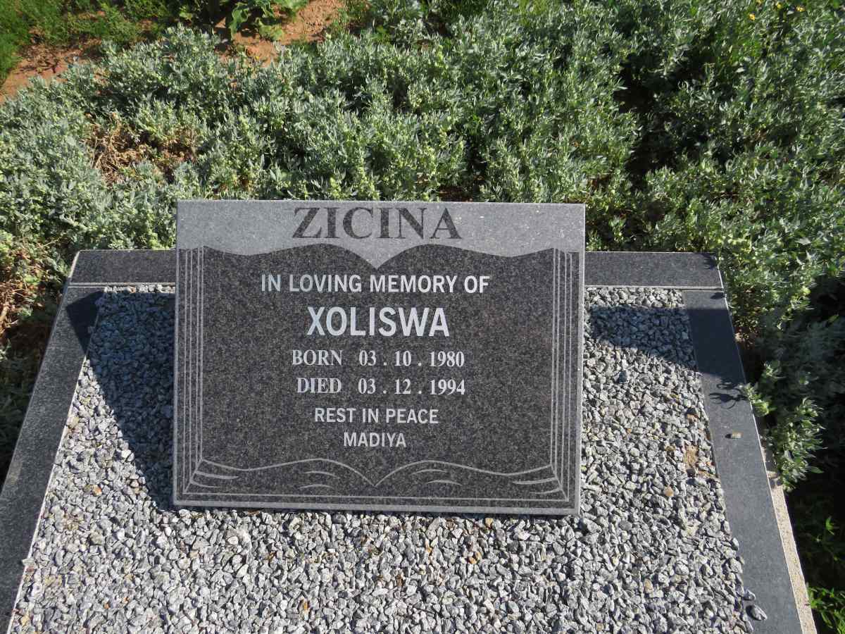 ZICINA Xoliswa 1980-1994