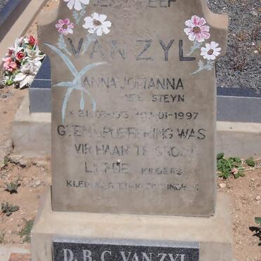 ZYL Anna Johanna nee STEYN, van 1913-1997