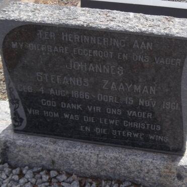 ZAAYMAN Johannes Stefanus 1986-1961