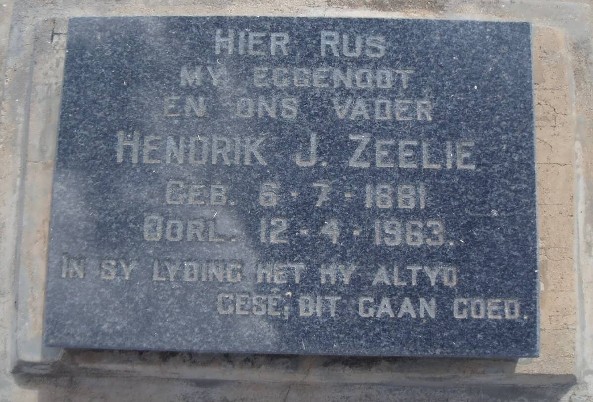 ZEELIE Hendrik J. 1881-1963