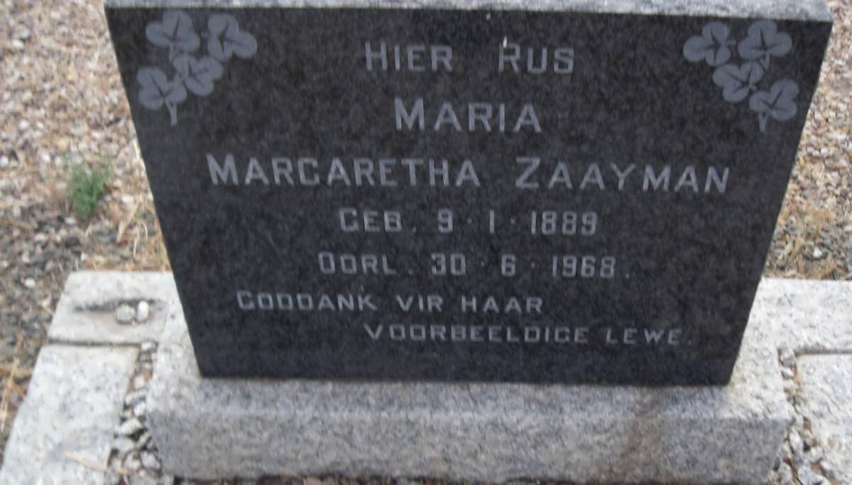 ZAAYMAN Maria Margaretha 1889-1968