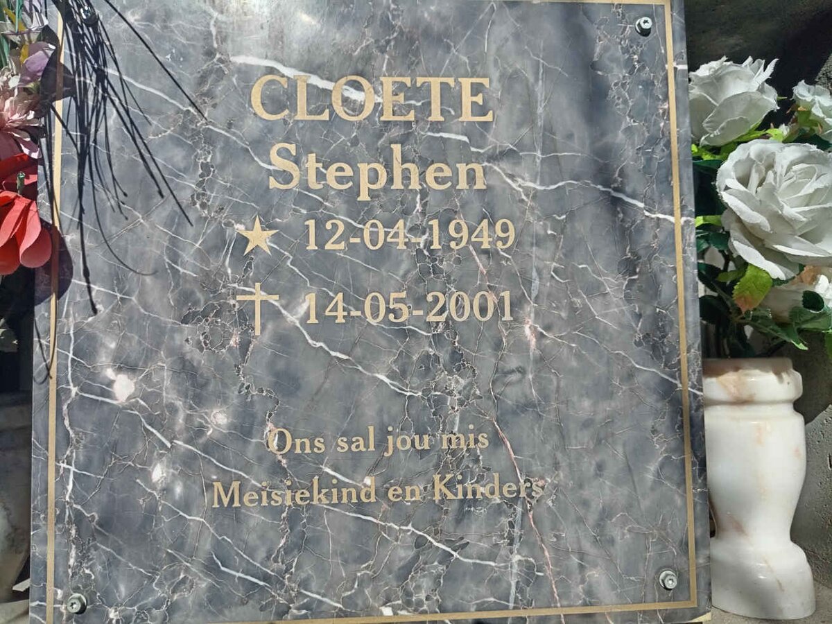 CLOETE Stephen 1949-2001