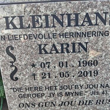 KLEINHANS Karin 1960-2019