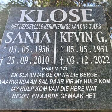 KLOSE Kevin G. 1951-2022 & Sania 1956-2010