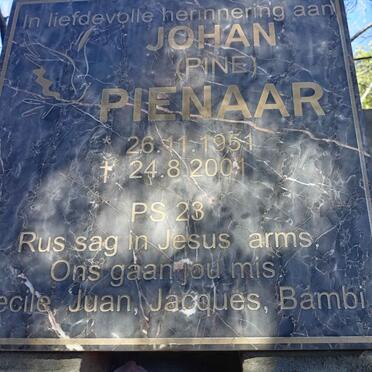 PIENAAR Johan 1951-2001