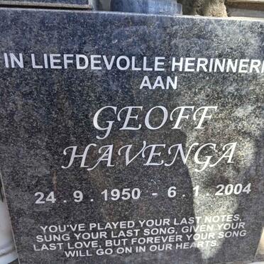 HAVENGA Geoff 1950-2004