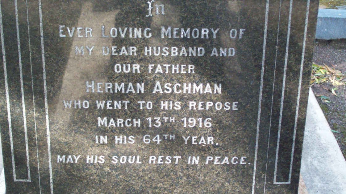 ASCHMAN Herman  -1916