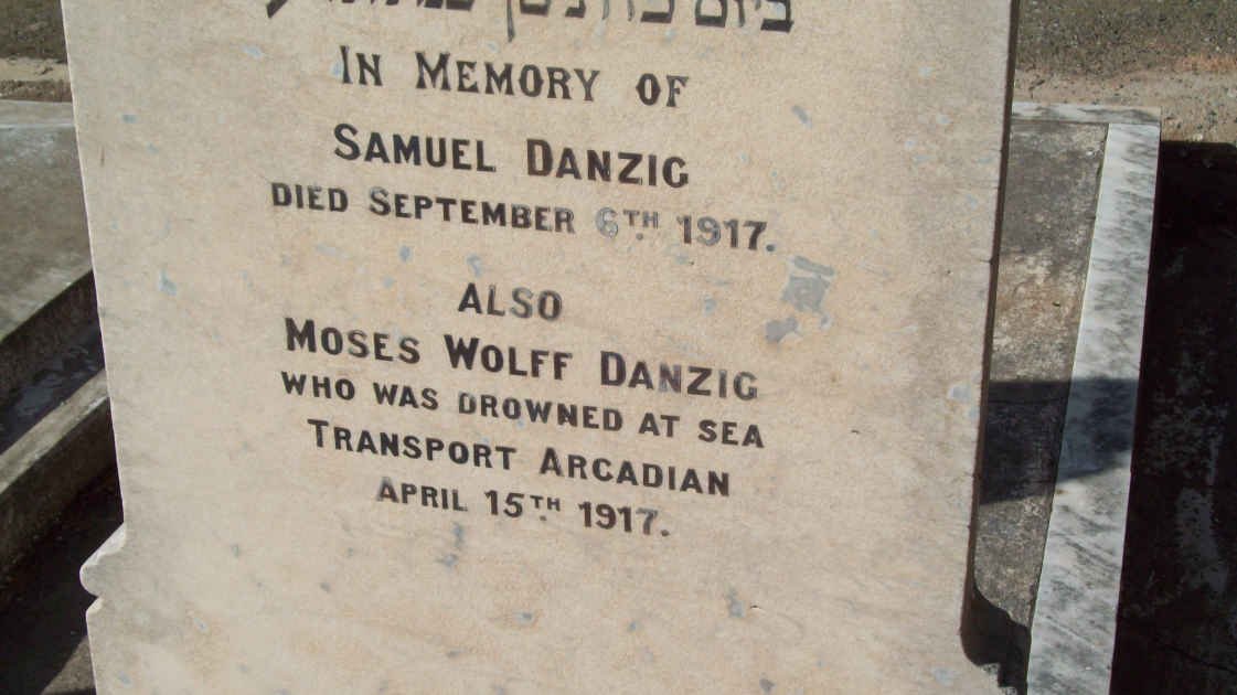 DANZIG Samuel  -1917 :: DANZIG Moses Wolff  -1917