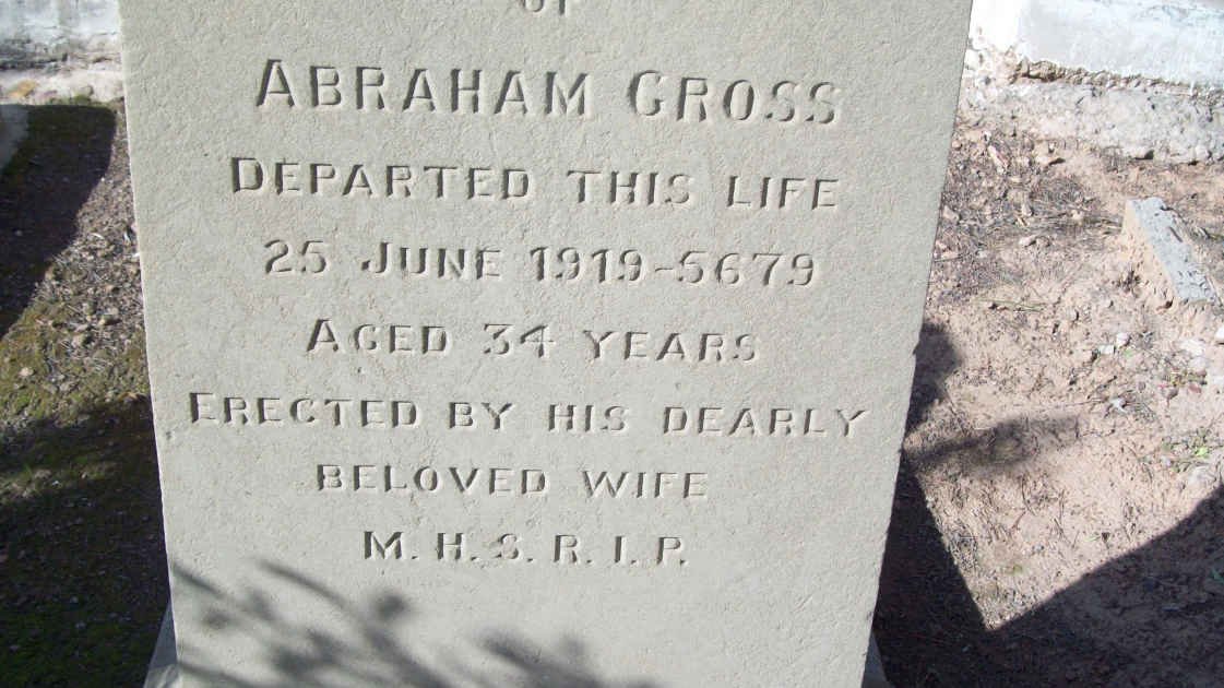 GROSS Abraham  -1919