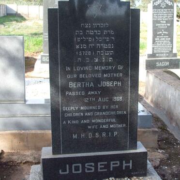 JOSEPH Bertha  -1968