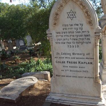 KAPLAN Golde Freide  -1923