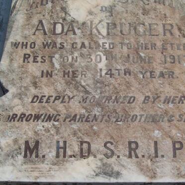 KRUGER Ada  -1917 