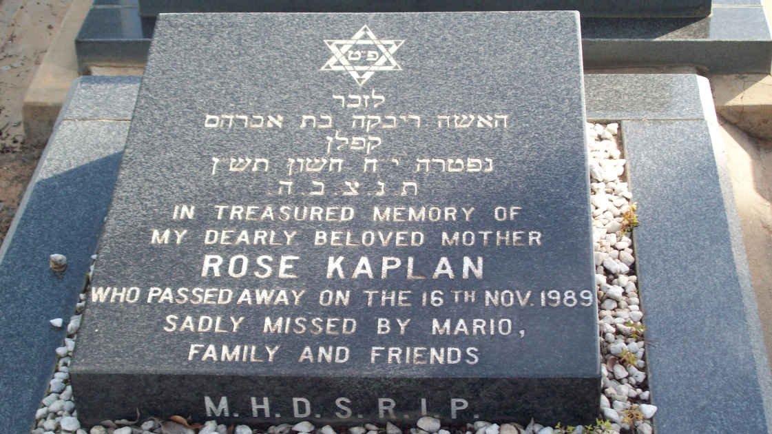 KAPLAN Rose -1989