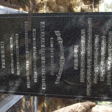 LICHTENSTEIN Abraham Behr  -1937