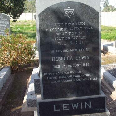 LEWIN Rebecca  -1965