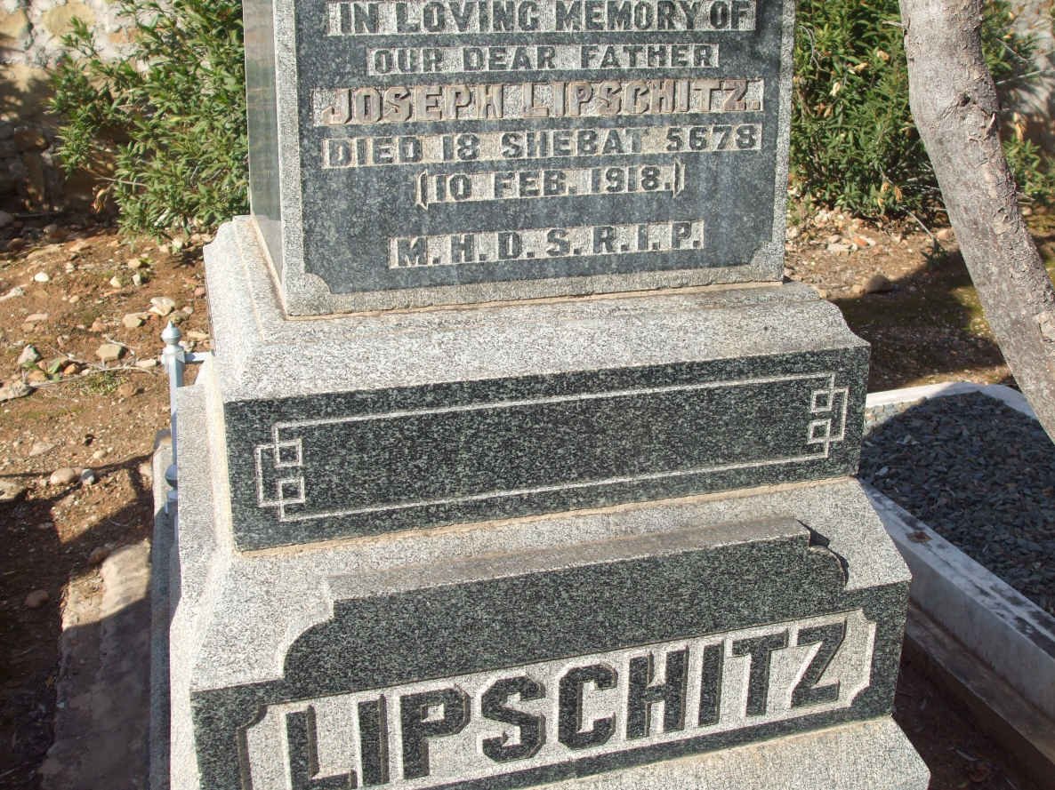 LIPSCHITZ Joseph  -1918