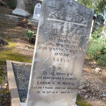 MARIN Aaron C.H.  -1921