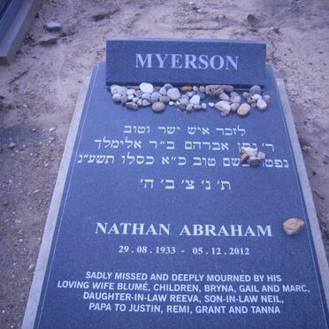 MYERSON Nathan Abraham 1933-2012